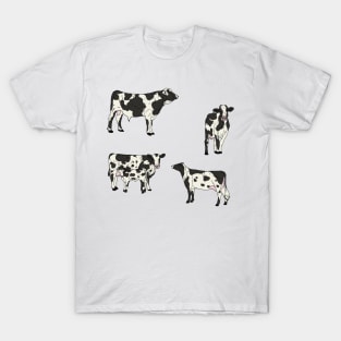 Holstein Cows Pattern Transparent T-Shirt